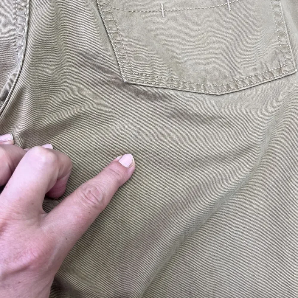 Polo Ralph Lauren 650 Straight Leg Pants Mens 36x32* Khaki Cotton Casual Preppy